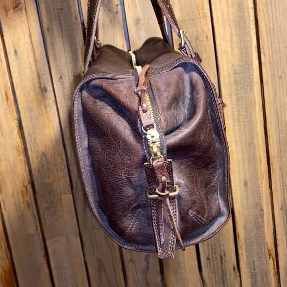 Mahari Brown Leather Duffle - Picture 12 of 14